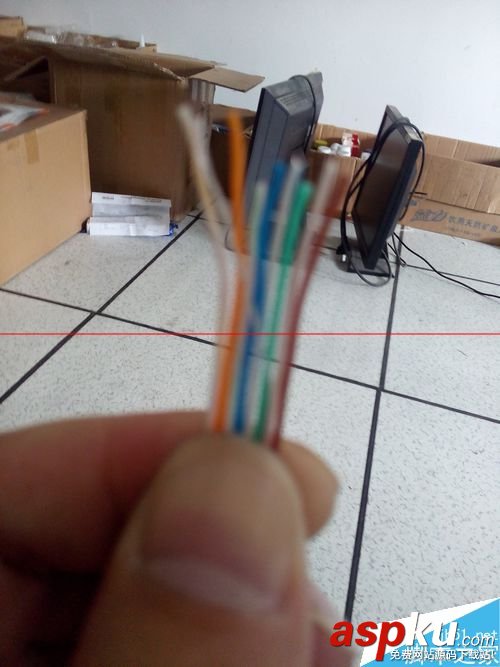 網線568b接法,網線水晶頭接法圖解,網線插座接法圖解