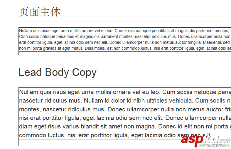 Bootstrap3.0學(xué)習(xí)筆記之頁面布局 Bootstrap3.0學(xué)習(xí)筆記之頁面布局