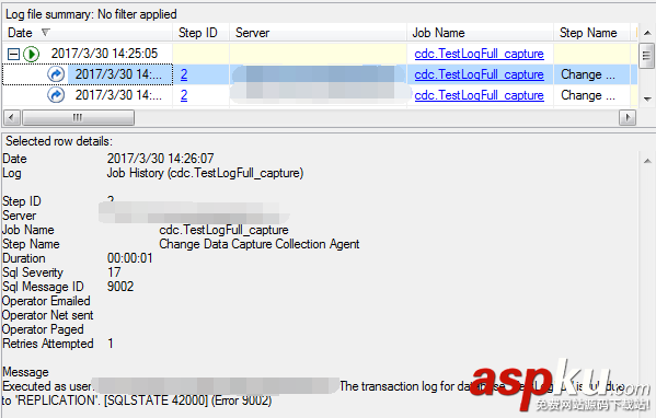 SQLServer數據庫中開啟CDC導致事務日志空間被占滿的原因 數據庫事務日志,數據庫replication,cdc,數據庫