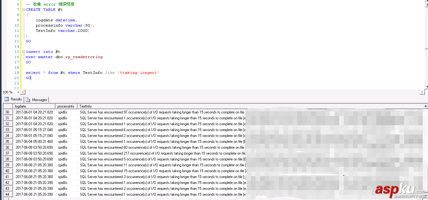 SQL Server 磁盤請求超時的833錯誤原因及解決方法 sqlserver,磁盤請求超時,833錯誤