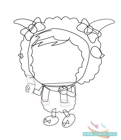 illustrator鼠繪教程:畫一只漂亮可愛的美羊羊_網(wǎng)頁設(shè)計