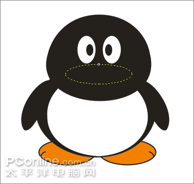 coreldraw繪制可愛的情侶qq企鵝 coreldraw繪制可愛的情侶qq企鵝