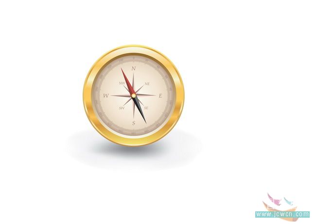 Illustrator鼠繪教程：簡單繪制金色指南針