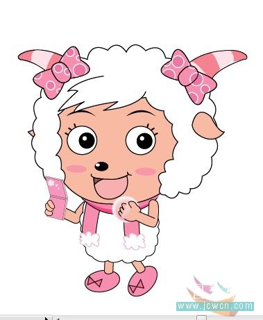 illustrator鼠繪教程:畫一只漂亮可愛的美羊羊_網(wǎng)頁設(shè)計